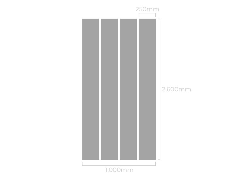 Grey Concrete Wall & Ceiling Panel - 2600 x 250 x 7.5mm pack of 4 - Image 8