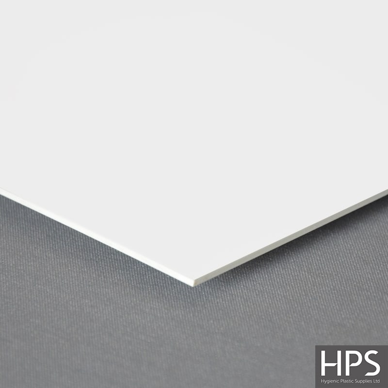 10 x 4 foot solid PVC Hygienic Cladding Plastic wall sheets in white 