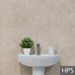 beige concrete sink plant