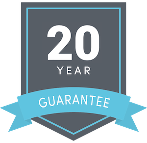 20 year guarantee badge