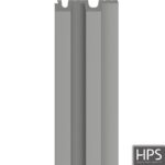 large grey slat wall