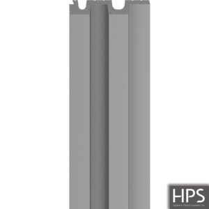 large grey slat wall