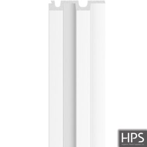 large white slat wall