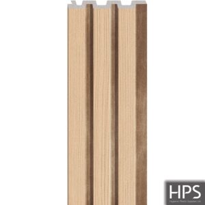 natural single slatt wall trim medium