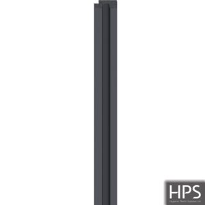 small anthracite black slat wall right trim