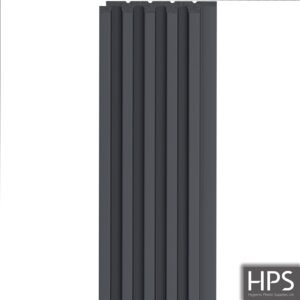 small anthracite black slat wall