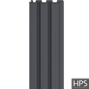 medium anthracite black slat wall panel single