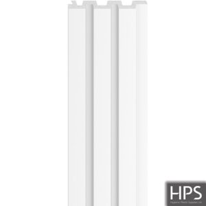 medium white single slat wall panel