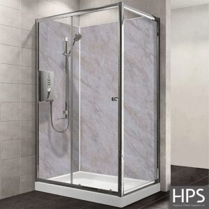 beige marble shower