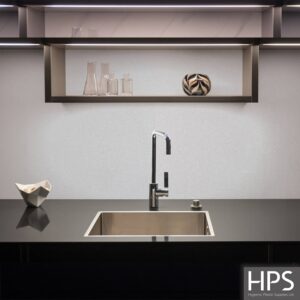 Silver Shimmer Splash Back heavy duty