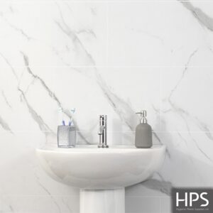 Matt Carrara Marble Tile sink