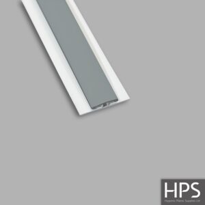 two part white hsection Dove Grey