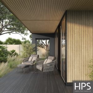 honey oak external cladding