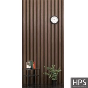 walnut acoustic slat wall panel