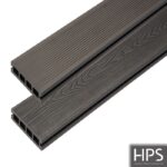 Grey composite decking