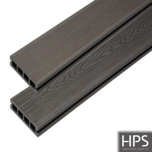 Grey composite decking