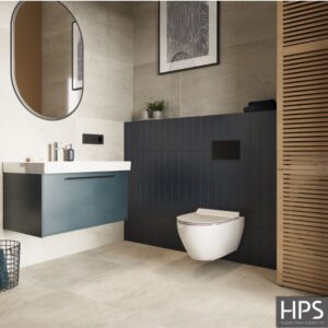concrete beige bathroom