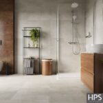 concrete dust bathroom