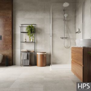 concrete dust bathroom