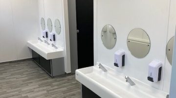 white pvc cladding in toilets
