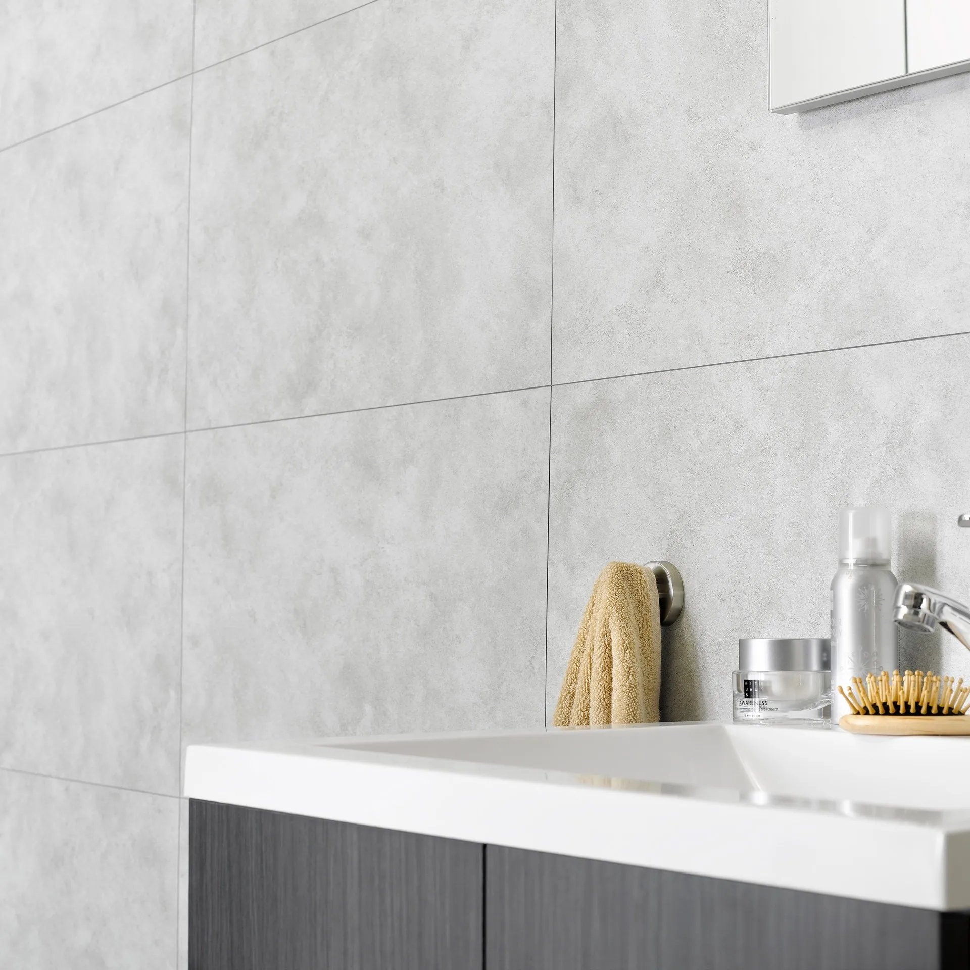 Dumawall Cloudy White Tiles - 650 x 375 x 5mm - Pack of 8 - Image 3