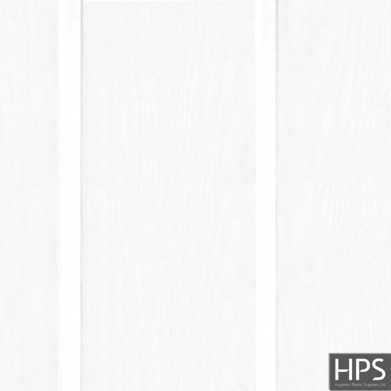 White PVC Ash V Groove Satin Ceiling Panels - 4500 x 165 x 10mm - Image 2