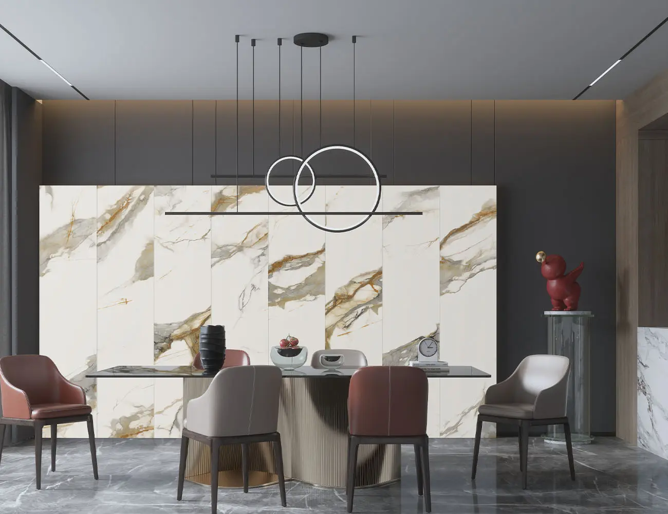 Bronze Carrara SPC Panel - 2400 x 600 x 4mm - Pack of 2