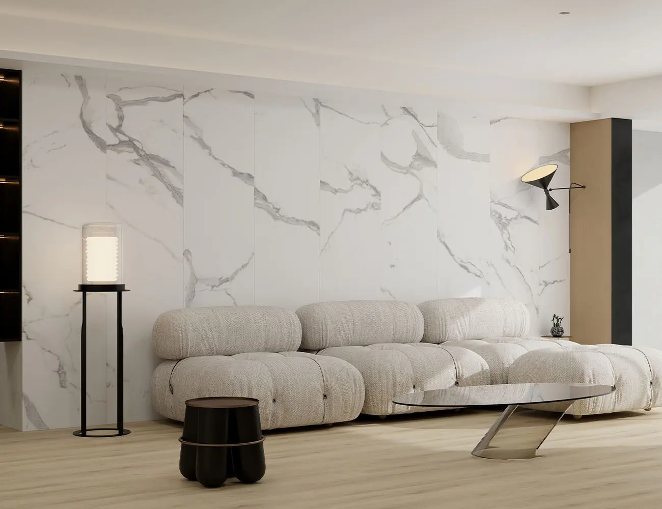 Grey Carrara SPC Panel - 2400 x 600 x 4mm - Pack of 2